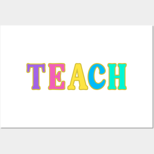 TEACH - Teacher Gift Posters and Art